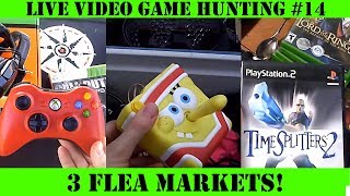 Live Video Game Hunting #14 - 3 Flea Markets!
