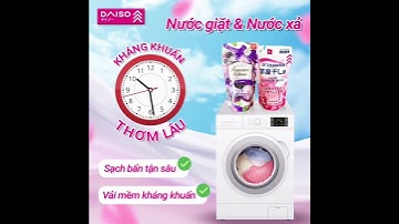 Nước giặt và nước xả mềm vải - Daiso Japan - ダイソー