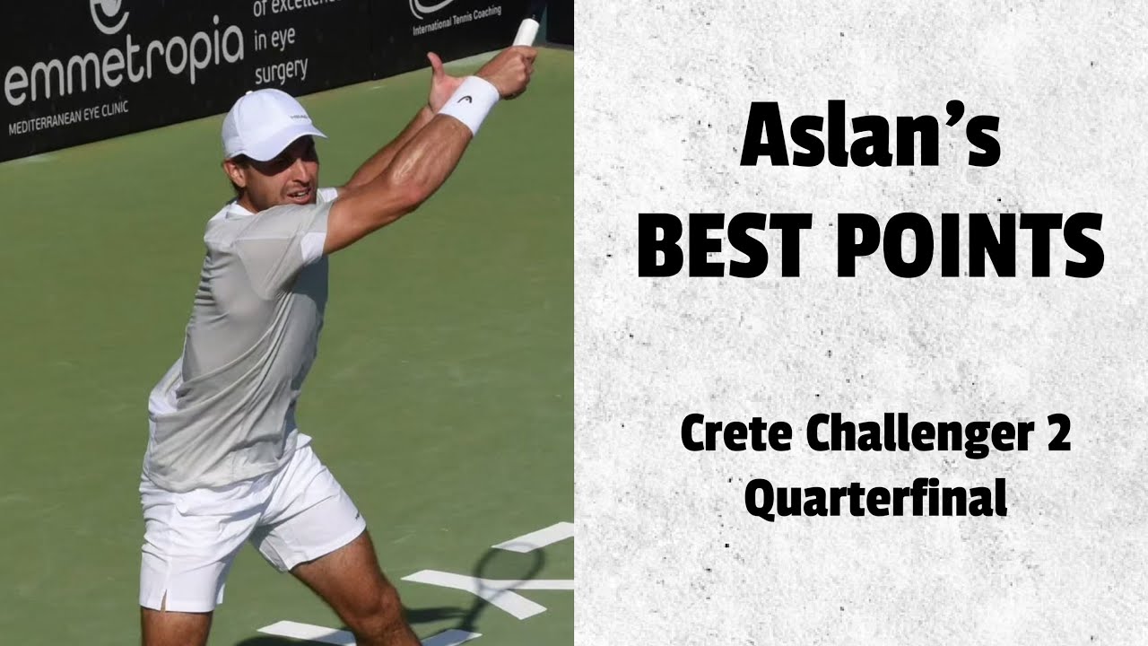 Aslan’s BEST POINTS 🥳🙌 | Crete Challenger 2 Quarterfinal 