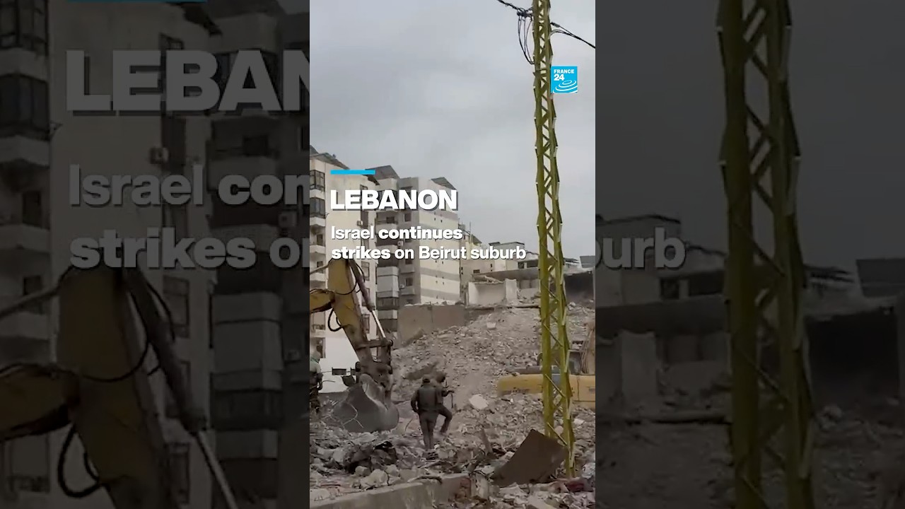 Israel continues strikes on Beirut suburb • FRANCE 24 English