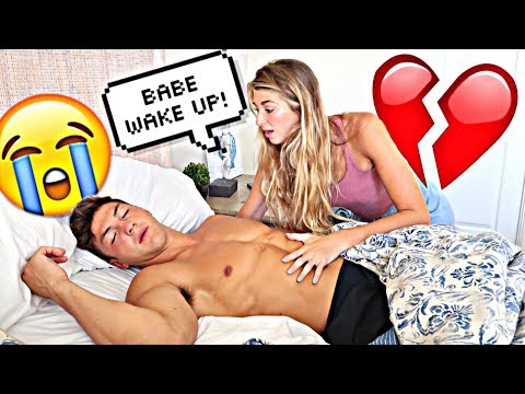 not-waking-up-prank-on-girlfriend!!-*cute-reaction*