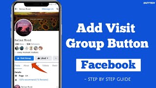 How to Add Visit Group Button on Facebook Page 2024 screenshot 5