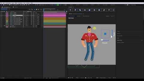 3D Character Rig In After Effect | Run Cycle