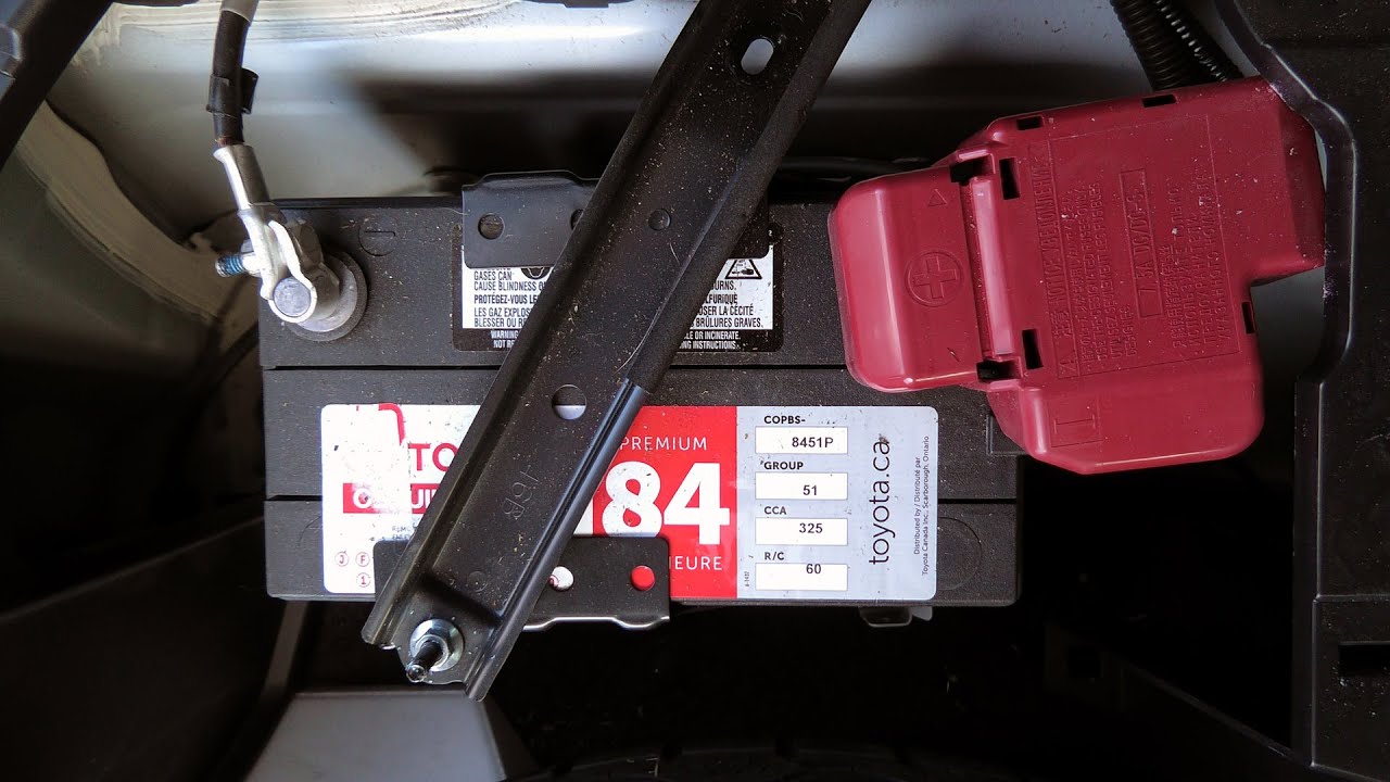 Toyota RAV4 Hybrid (2016-2018): 12V Battery Location.