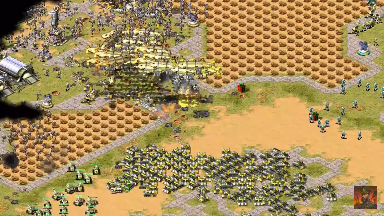 Red Alert 2 | RA2 | My teammate played unfair. So i attacked other team for balance. 