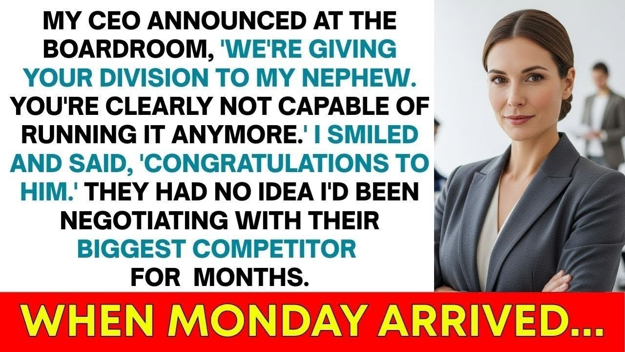 CEO Gave My Division To His Nephew; What I Did Next Shocked Them.