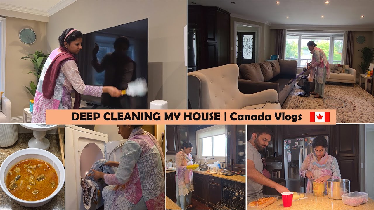 Canada mein Akele Poora Ghar Kese Saaf Karti Hun| 8 Tips for Deep Cleaning | Kunna