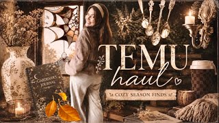 HUGE* AUTUMN TEMU HAUL ~ Hello Cozy Season! 🍂 | Suzy Darling 