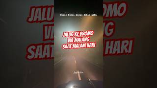 Jalur Ke Bromo Saat Malam Hari Resimi