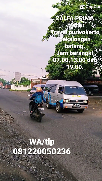 Travel Cilacap Batang WA.081220050236. Harga Tiket 170K/kursi area kota