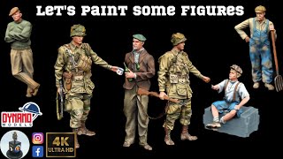 Figure Painting Tutorial 1/35 scale  US Paratroopers & French Civilians