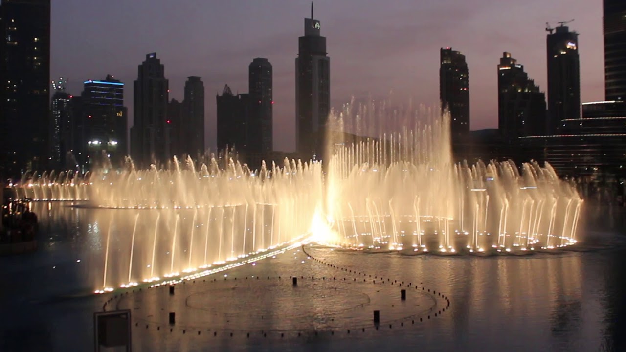 Wasserspiele Von Dubai The Dubai Fountain Youtube