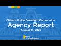 CPOC's Public Commissioners' Meeting August Part 1.