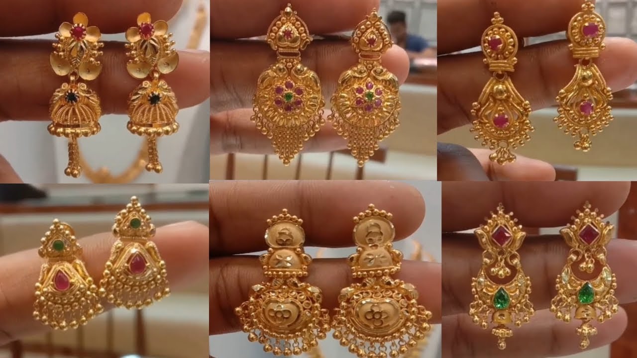 Paisley Chain 1 Gram Gold Long Earring in West-Godavari at best price by  Sri Surya Sai Gold Works - Justdial