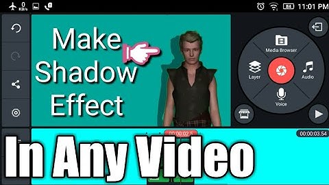 Add shadow effect in video using kinemaster app