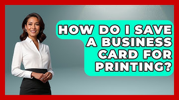 How Do I Save A Business Card For Printing? - Graphic Design Nerd