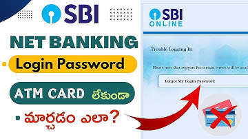 Reset SBI Login Password WITHOUT ATM Card (Step-by-Step Guide)