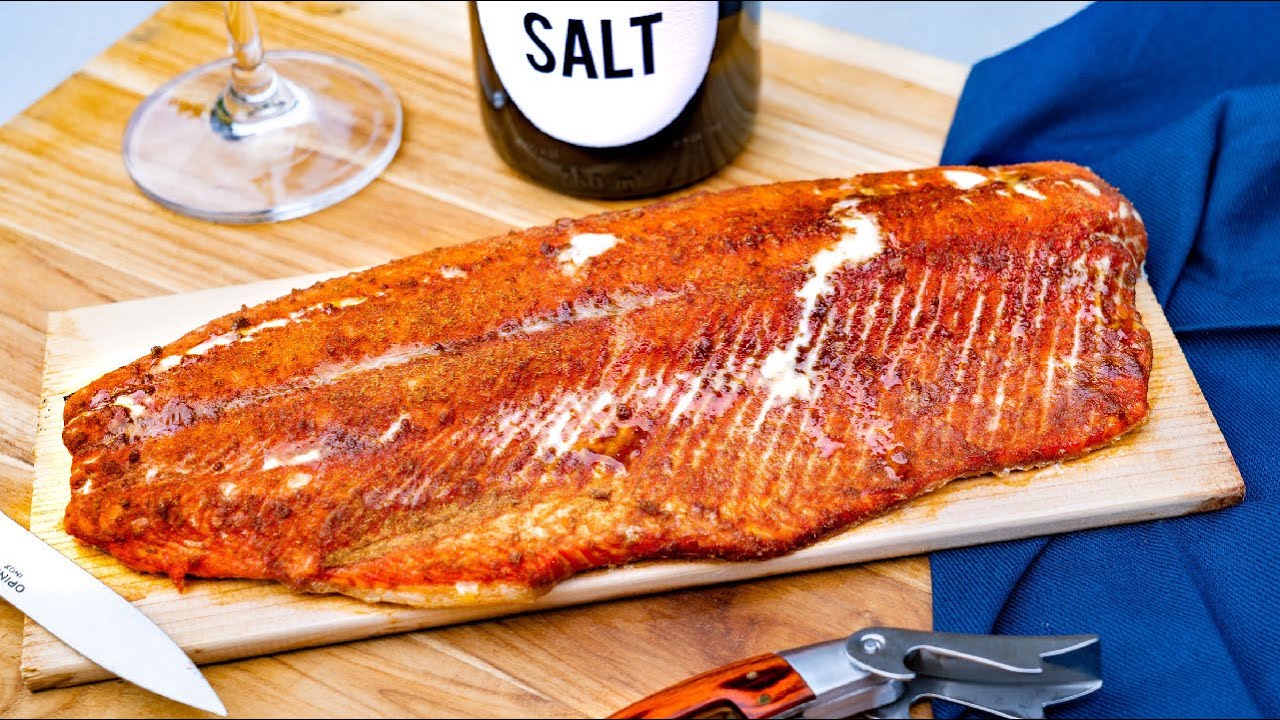 Cedar Plank Sockeye Salmon What's On The Grill? YouTube