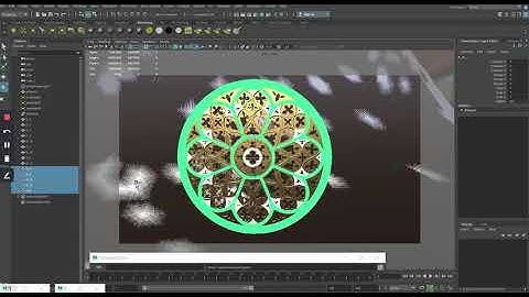 Gothic Style Rose Window Design Maya
