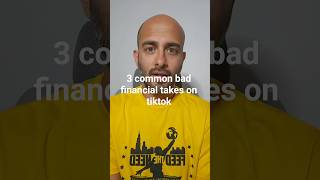 3 common bad financial takes on tiktok #financialfreedom #finance101 #stocks #investingtips