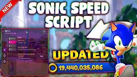 *NEW* Sonic Speed Simulator Script (PASTEBIN 2025) (AUTOFARM, INFINITE EXP AND RINGS )