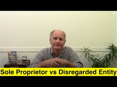 Sole Proprietor vs Disregarded Entity