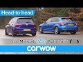 VW Golf R vs Audi S3 manual vs automatic DRAG RACE - what difference does the gearbox make?