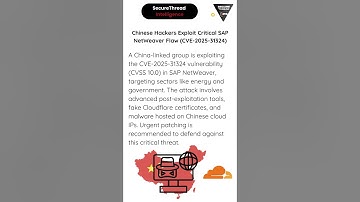 Chinese Hackers Exploit Critical SAP NetWeaver Flaw (CVE-2025-31324)