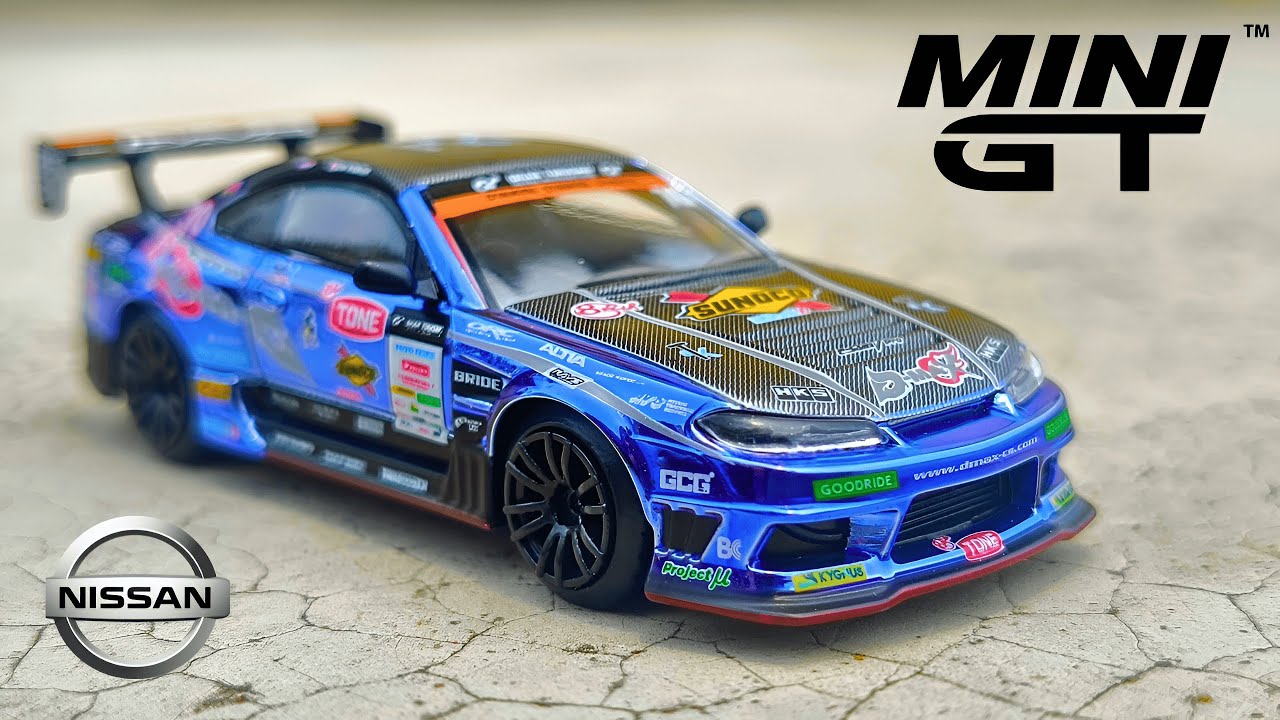 🇯🇵 Japan Exclusive Chrome Blue Mini GT Nissan Silvia S15 D MAX
