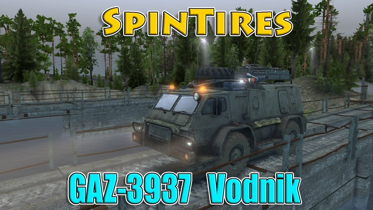 SpinTires обзор мода ( GAZ-3937 Vodnik )