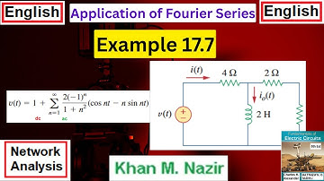 (E)ENA Ex 17.7 || Application of Fourier Series in Circuit Analysis