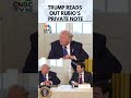 ドナルド・トランプ大統領、ルビオ氏の私的なメモを読み上げる | N18S | CNBC TV18