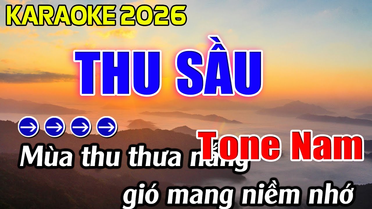 Thu Sầu Karaoke Tone Nam Karaoke Hoàng Giang 62