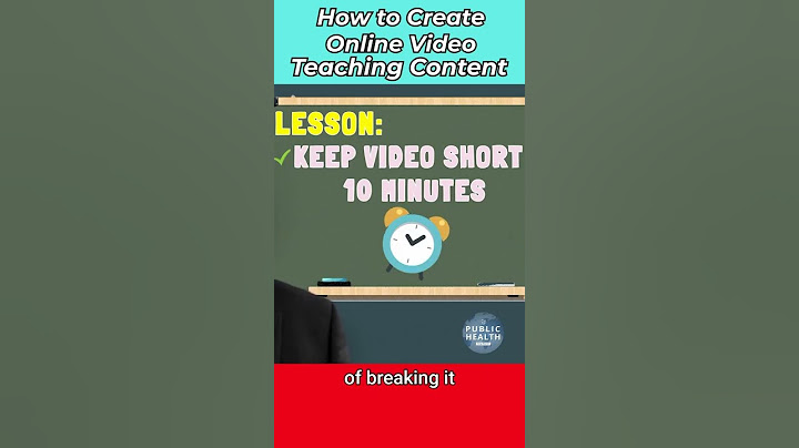 How to Create Online Video Teaching Content #short