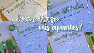 Cómo hago mis apuntes? ll bonitos y fáciles ll @norasnotes_ 🌿 by nora’s notes 647 views 2 years ago 9 minutes, 40 seconds