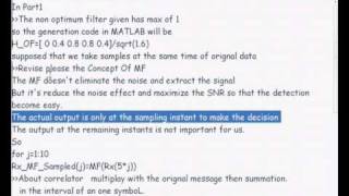 Digtial Comm Tutorial Part 2 [Matched Filter]