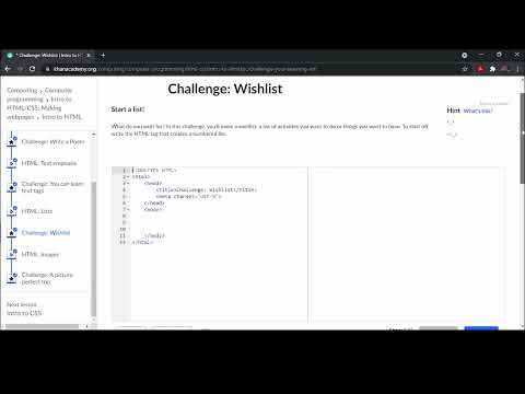 Challenge Wishlist khan Academy