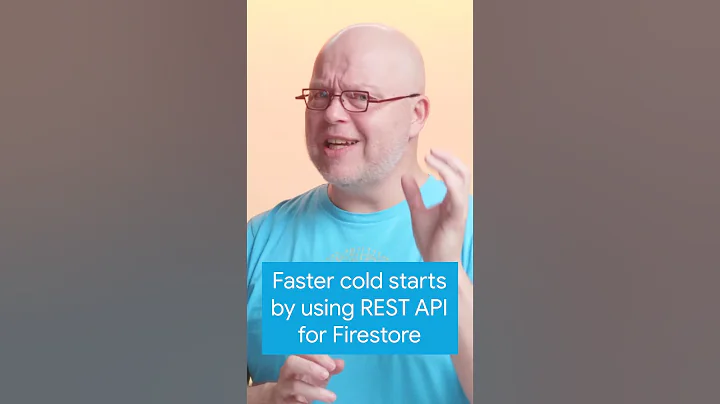 Faster cold starts by using REST API for Firestore #Shorts