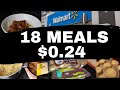 18 MEALS $0.24 Each | EXTREME GROCERY BUDGET MEALS Day 6 | Feeding a Large Family $5 Meal Challenge