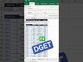 DGET in #excel #shorts #microsoftoffice #exceltips #exceltricks #learning #funny #fun #funnyvideo