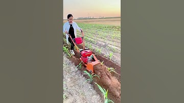 Farmer’s Best Helper! Easy Ditching and Weeding Machine!