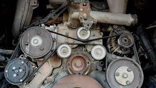MAN TGA.How to Remove and Install Engine Belt.