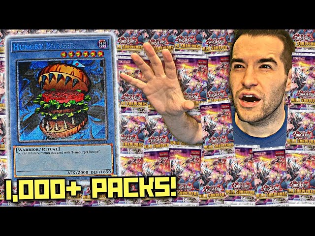 Opening Yugioh Packs Until I Pull HUNGRY BURGER (1,000+ Packs) - YouTube