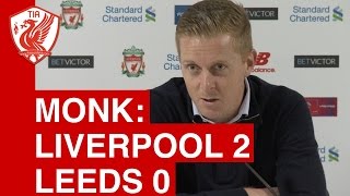 Liverpool 2-0 leeds: gary monk's post-match press conference