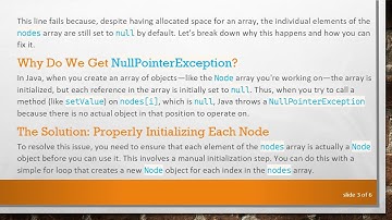 Resolving the NullPointerException in Creating a Generic Array of Node Objects in Java
