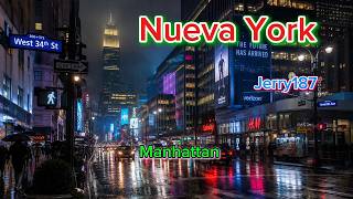 En Vivo Desde Nueva York Noche Lluviosa 🌧️☔️ En Manhatta NYC 2026