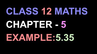Example:5.35 12th Maths