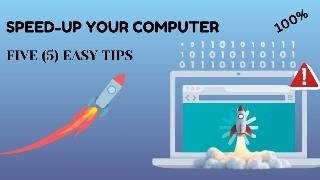 5 Easy Ways to Speed Up Your Slow Computer | Windows Performance Tips