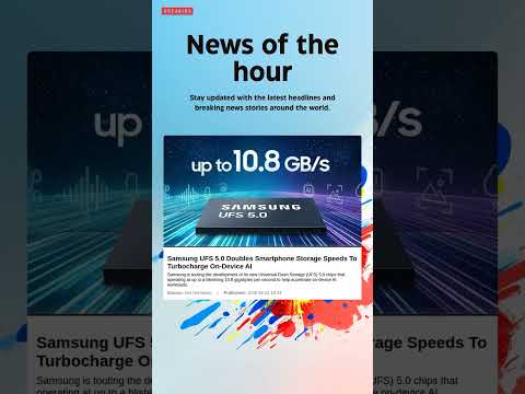 Breaking News: Samsung UFS 5.0 Doubles Smartphone Storage Speeds To Turbocharge On-Device AI #AI