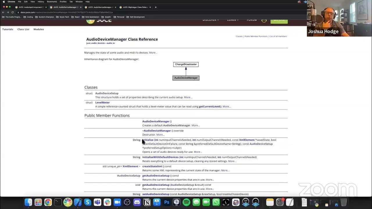 Week 3 Livestream Making a DJ App in C++ and JUCE (Audio Device Manager & MIDI Device